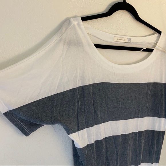 MINKPINK Draw String Striped Top - Picture 4 of 7